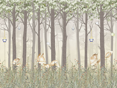 Фотообои Fairy Foxes 10, FAIRY FOXES, Wall street